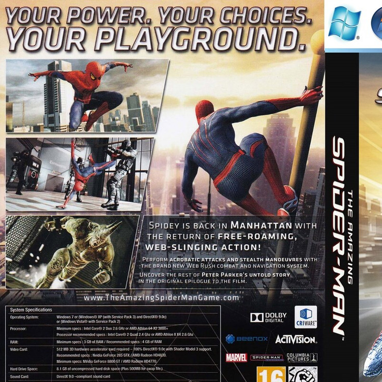 بازی کامپیوتری مرد عنکبوتی شگفت انگیز The Amazing Spider-Man