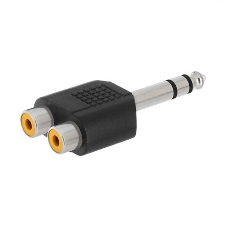 تبدیل فیش 2 کانکتور RCA به 1 میکروفن نری 6
