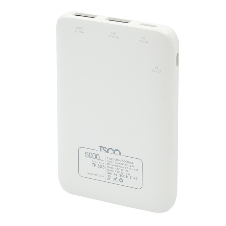 پاوربانک 5000 تسکو مدل TSCO TP 803