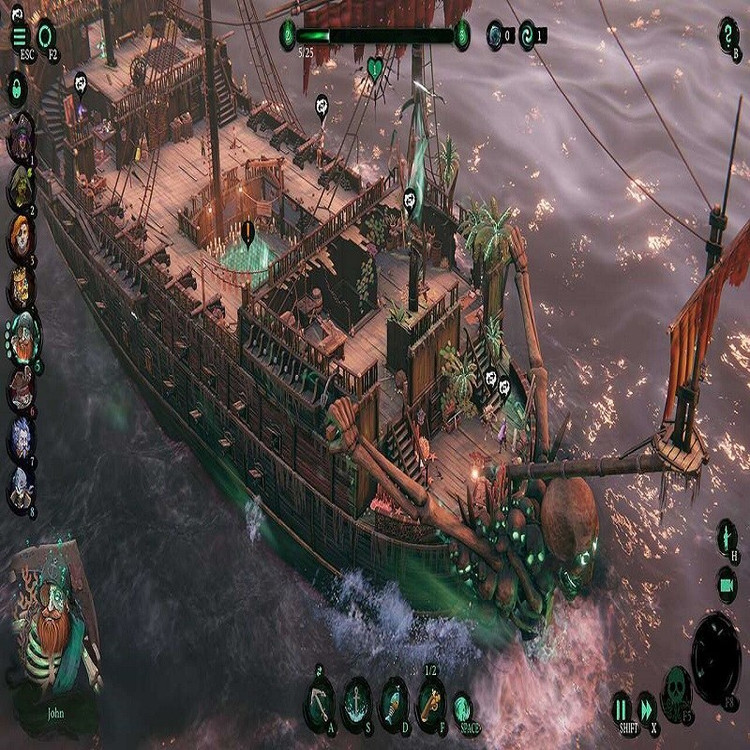 بازی کامپیوتری استراتژیک Shadow Gambit The Cursed Crew