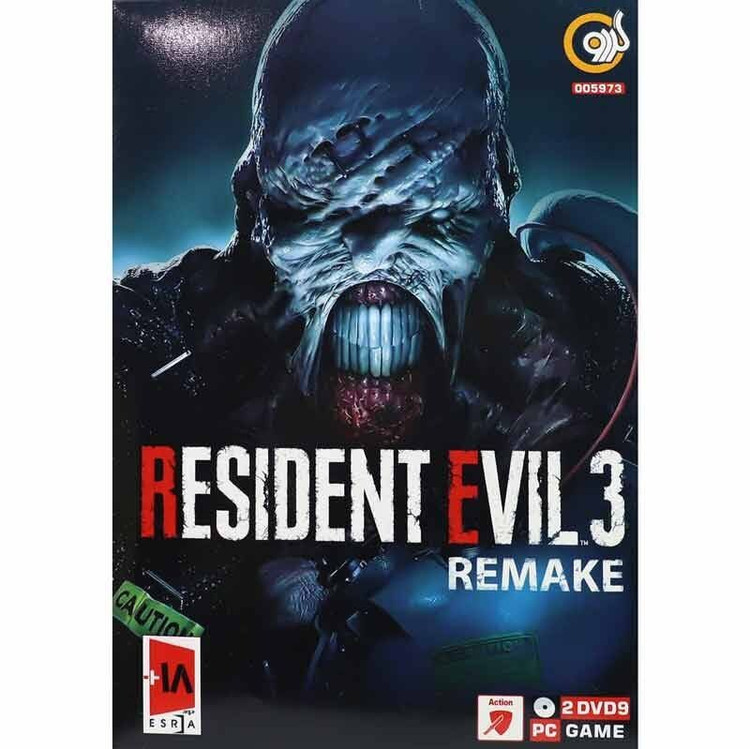 بازی کامپیوتر رزیدنت اویل 3 ریمیک Resident Evil 3 Remake PC 2DVD9 گردو