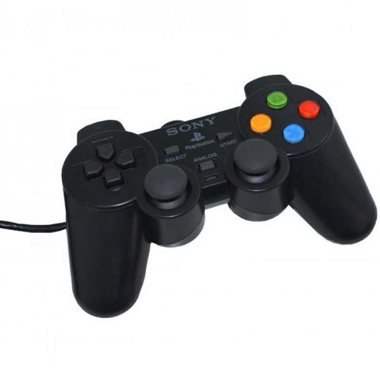 دسته بازی (گیم پد)تکی شوکدار Sony PS2 دکمه رنگی