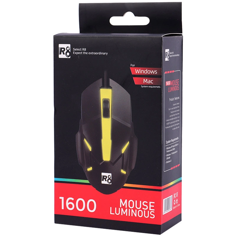 موس گیمینگ R8 1600 LED