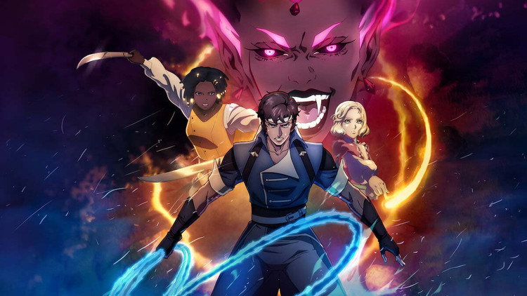 انیمه ژاپنی کسلوانیا منظره شب Castlevania Nocturne 2023 پلیر خانگی