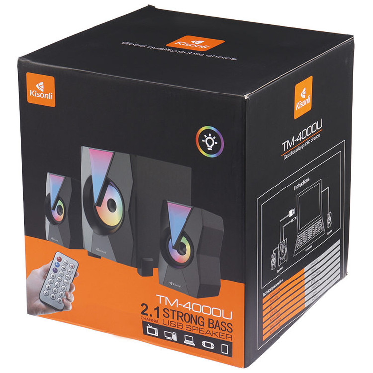 اسپیکر بلوتوثی رم و فلش خور Kisonli TM-4000U + ریموت کنترل