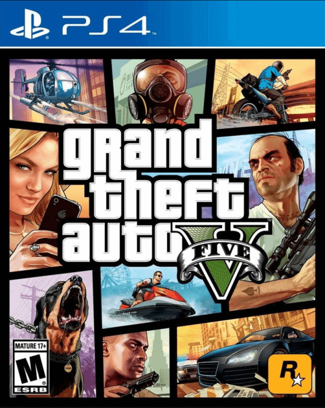 بازی پلی استیشن 4 نسخه رایتی نسخه هکشده بازی Grand Theft Auto V ps4