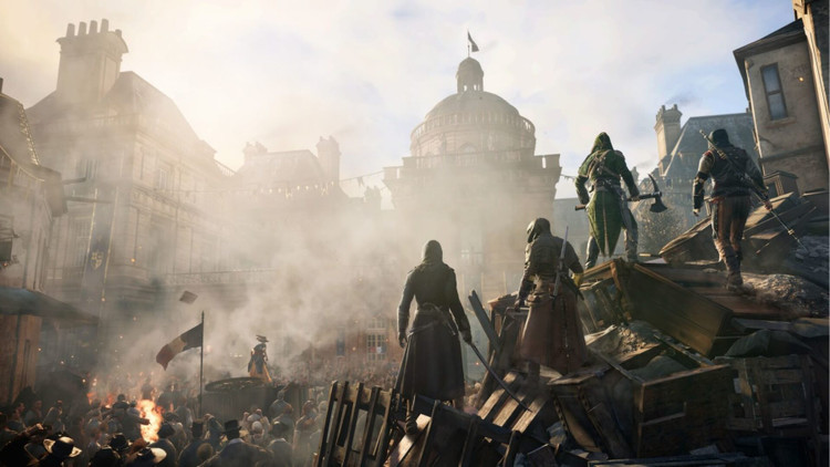 بازی پلی استیشن 4 نسخه رایتی نسخه هکشده بازی Assassins Creed Unity ps4
