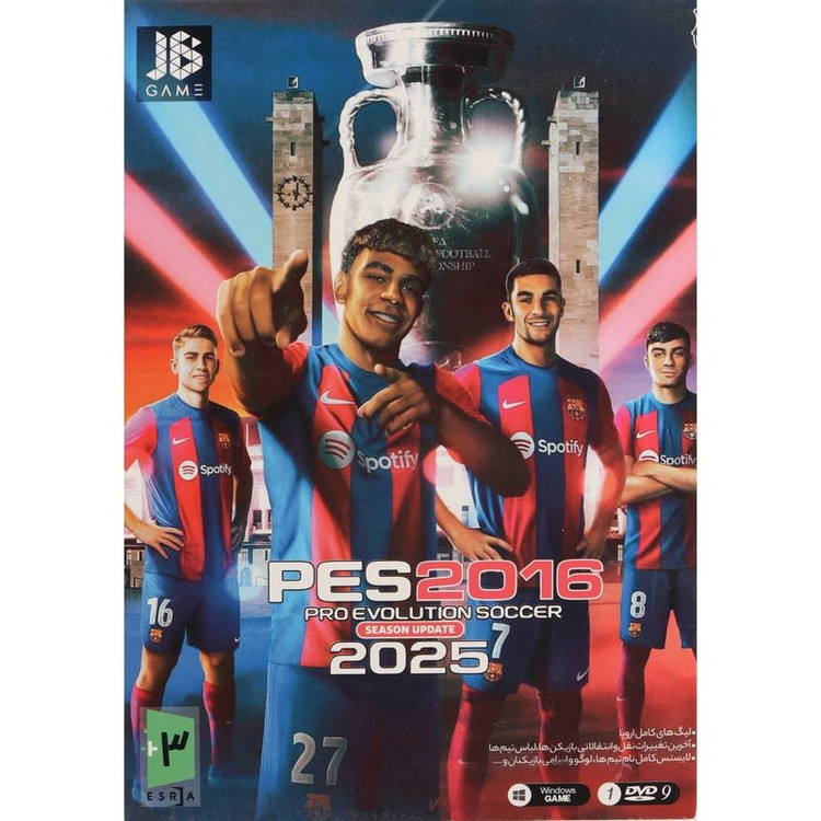 بازی کامپیوتر اورجینال فوتبال PES 2016 Season Update 2025 PC 1DVD9 JB.TEAM